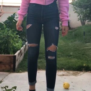 -Hollister Ripped Skinny Jeans
